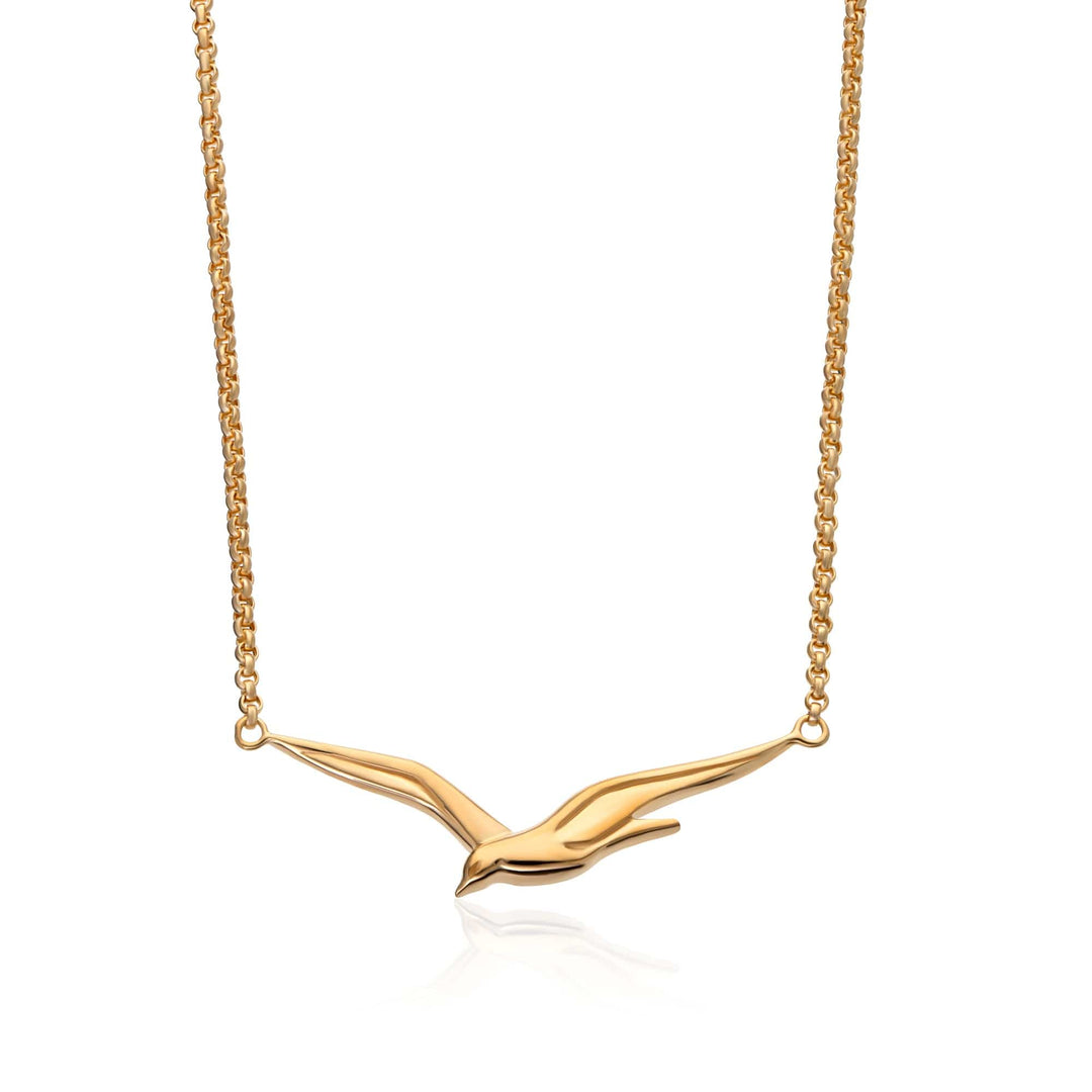 Gold Plated Soaring Bird Necklace NGSB