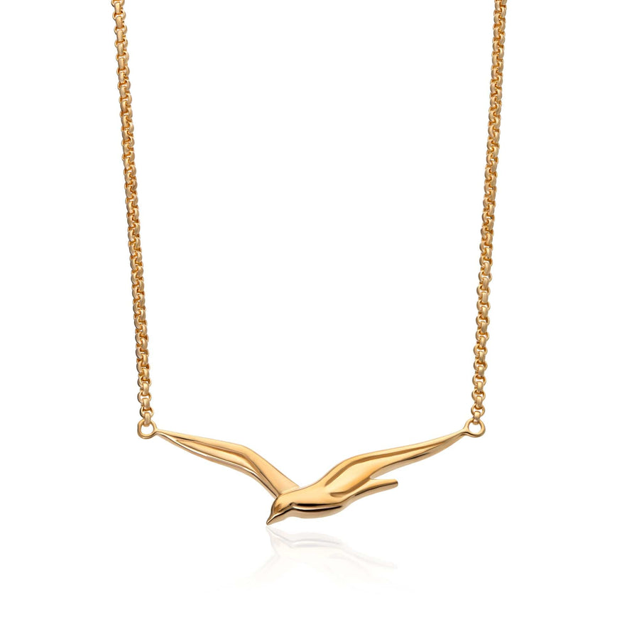 Gold Plated Soaring Bird Necklace NGSB