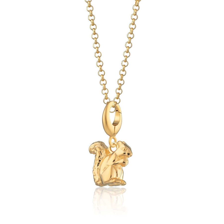 Gold Plated Squirrel Necklace CNGSQ-1