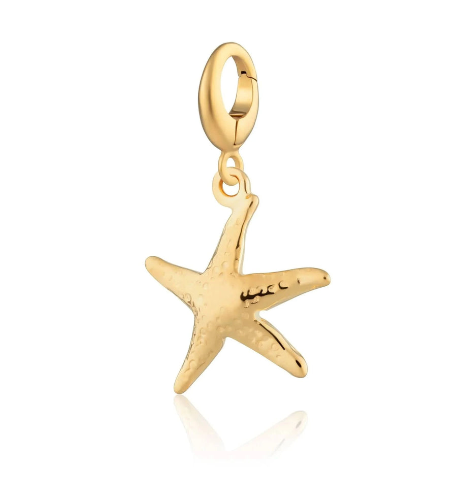 Gold Plated Starfish Charm CGSX