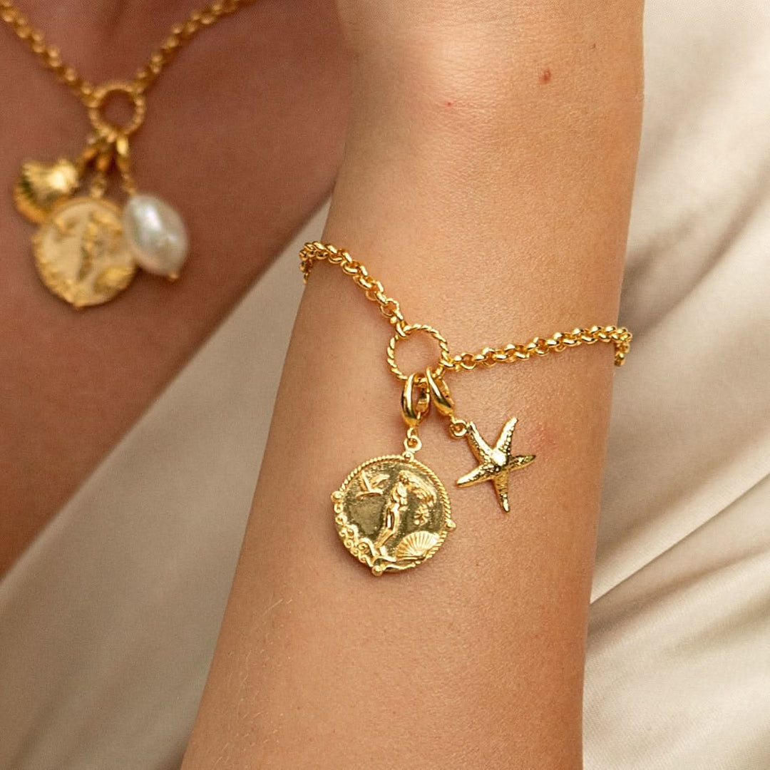 Gold Plated Starfish Charm CGSX