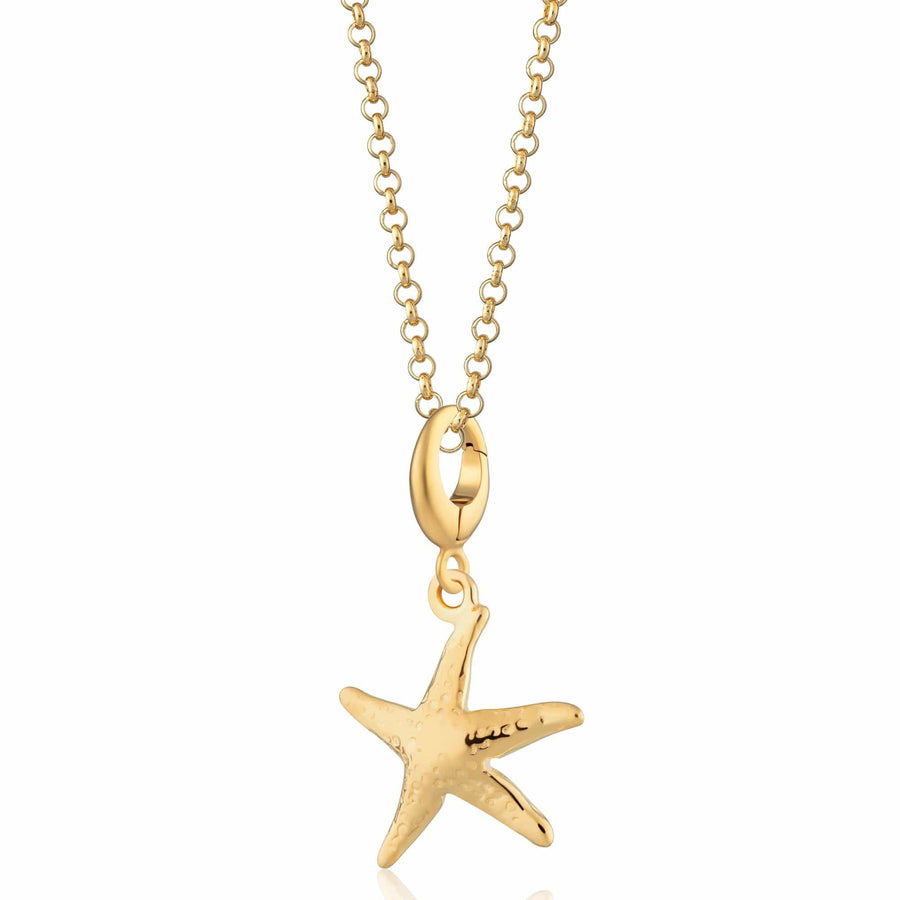 Gold Plated Starfish Necklace CNGSX-1