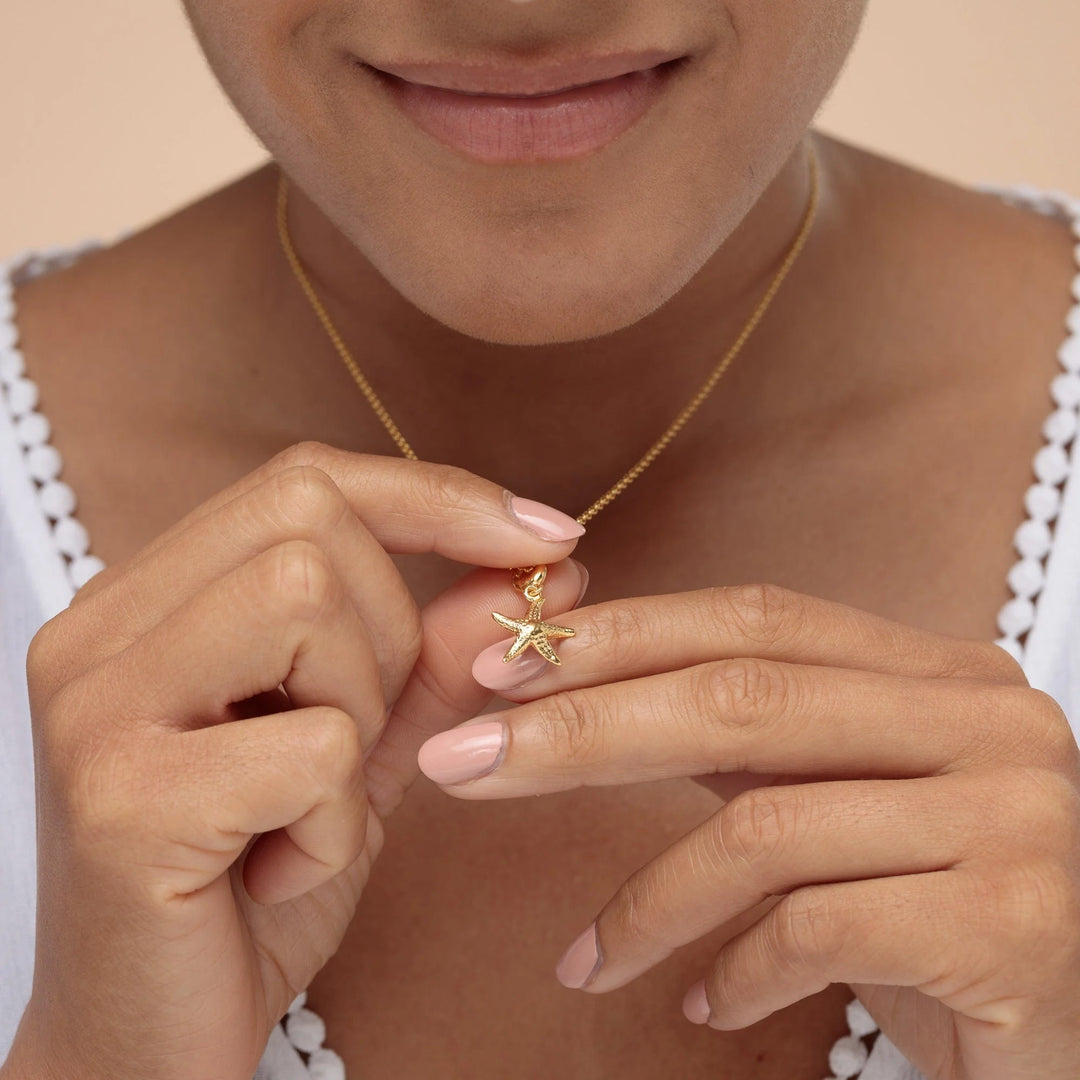 Gold Plated Starfish Necklace CNGSX-1