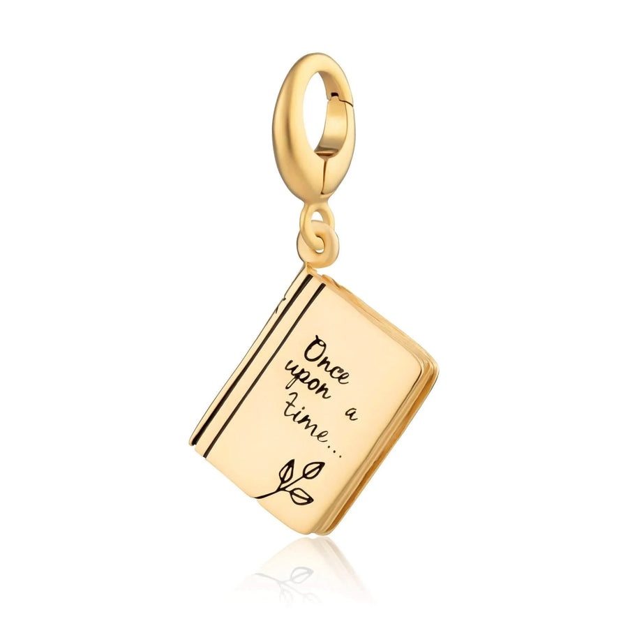 Gold Plated Story Book Charm CGSBK
