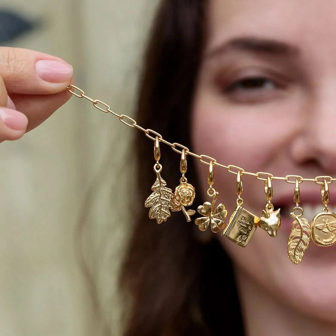 Gold Plated Story Book Charm CGSBK