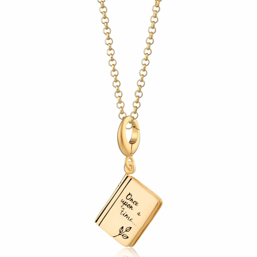 Gold Plated Story Book Necklace CNGSBK-1