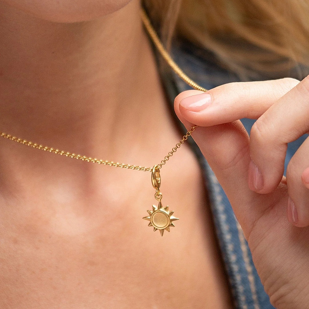 Gold Plated Sunshine Necklace CNGSUNS-1
