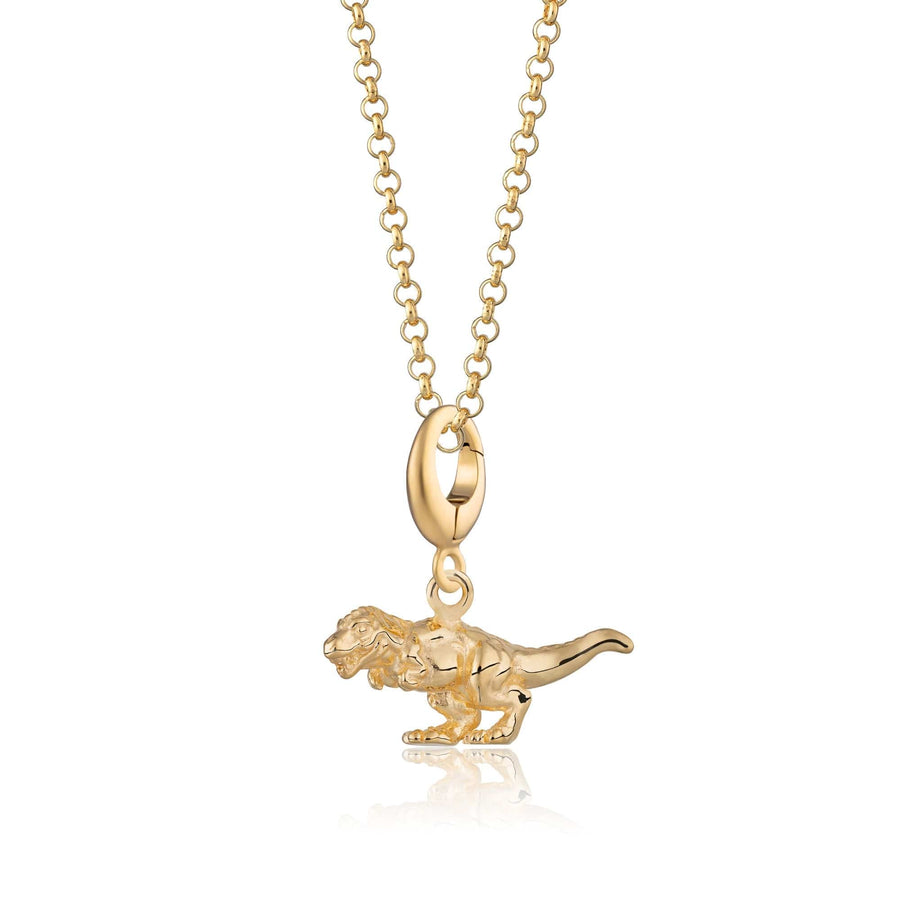 Gold Plated T-Rex Dinosaur Necklace CNGTREX-1