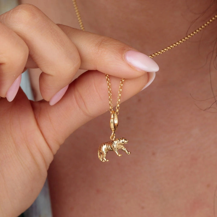 Gold Plated Tiger Necklace CNGTI-1