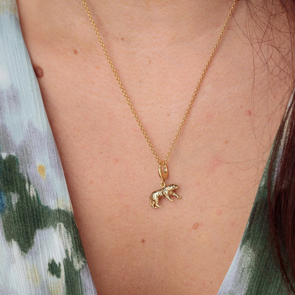Gold Plated Tiger Necklace CNGTI-1