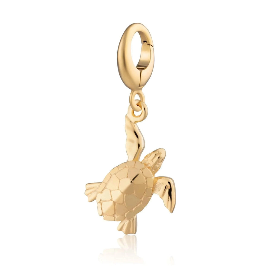 Gold Plated Turtle Charm CGTU