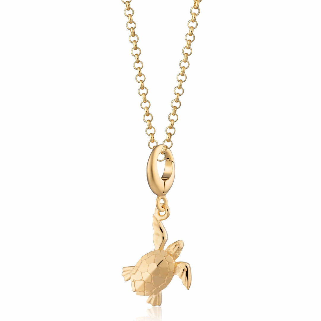 Gold Plated Turtle Necklace CNGTU-1