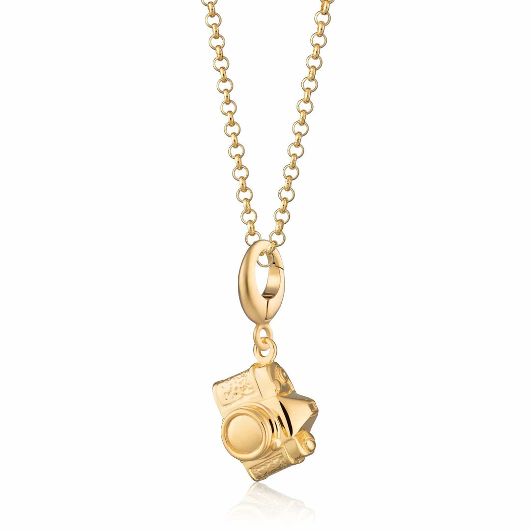 Gold Plated Vintage Camera Necklace CNGVC-1