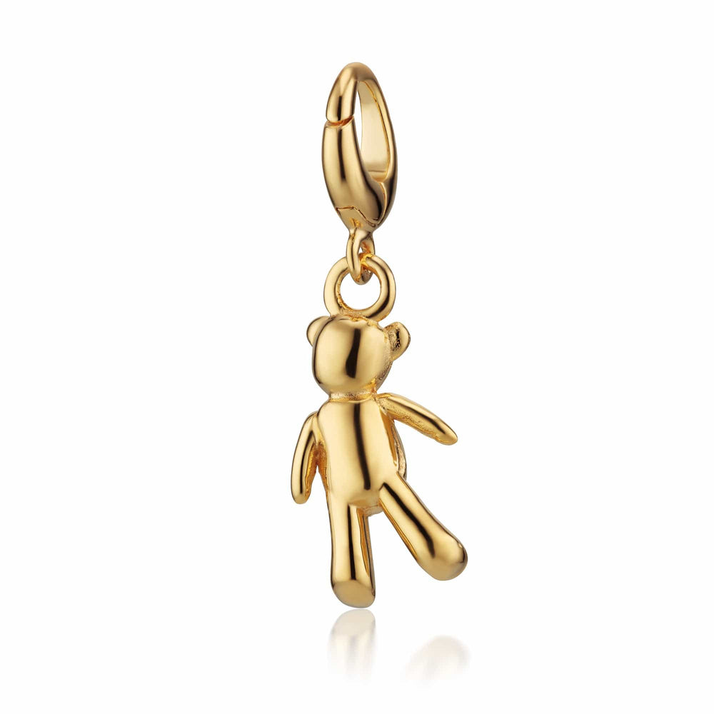 Gold Plated Vintage Teddy Bear Charm CGVT