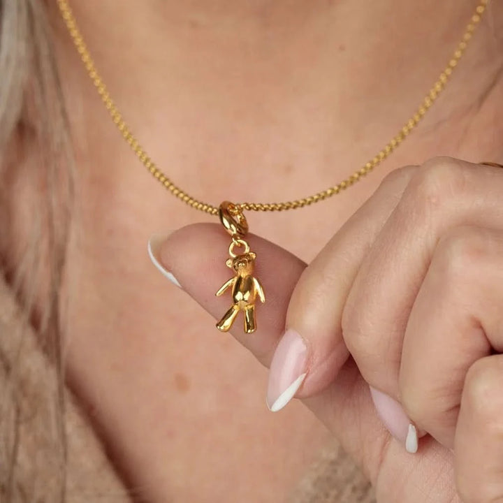 Gold Plated Vintage Teddy Bear Charm CGVT