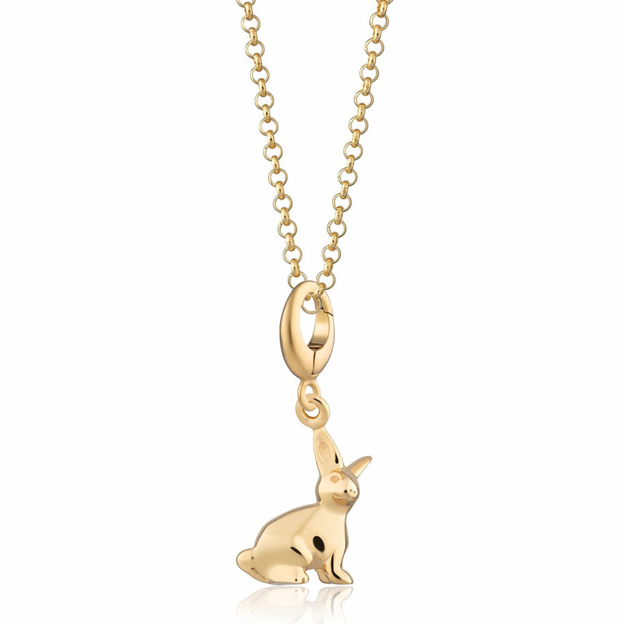Gold Plated Bunny Necklace CNGBU-1