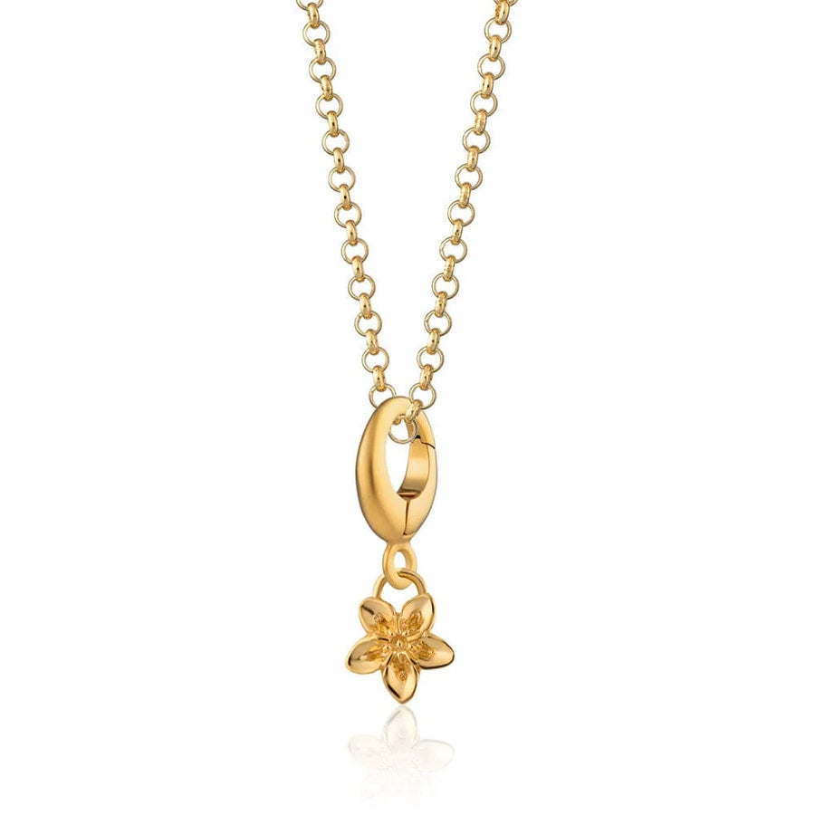 Gold Plated Forget Me Not Flower Necklace CNGFMN-1