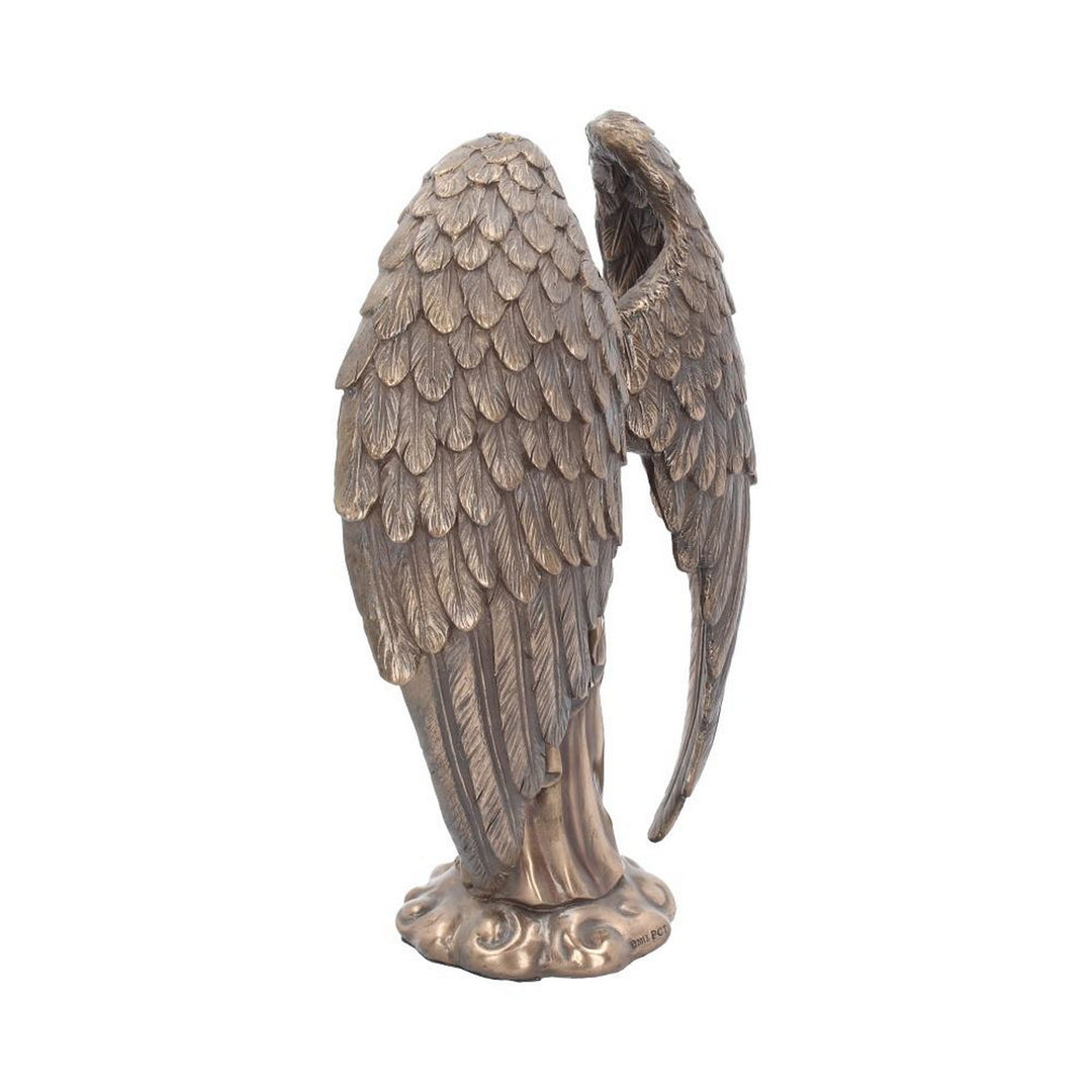 Bronzed Flower Of Life Metatron Archangel Figure  26cm H0433B4