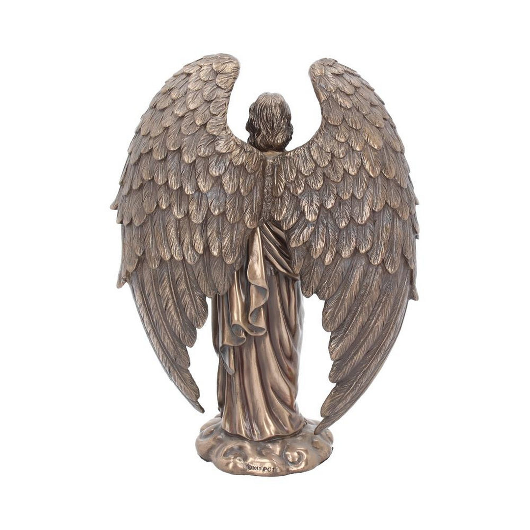 Bronzed Flower Of Life Metatron Archangel Figure  26cm H0433B4