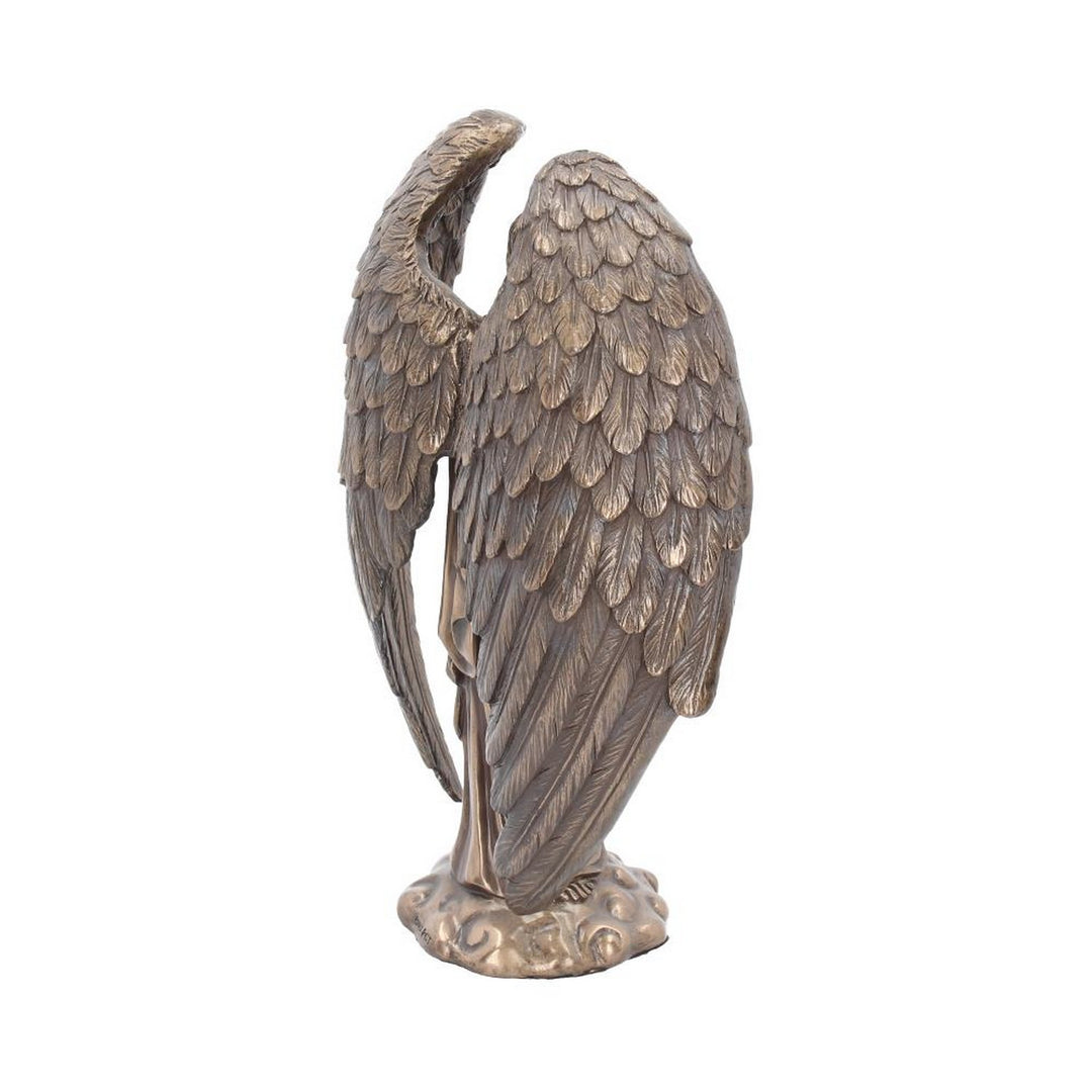 Bronzed Flower Of Life Metatron Archangel Figure  26cm H0433B4