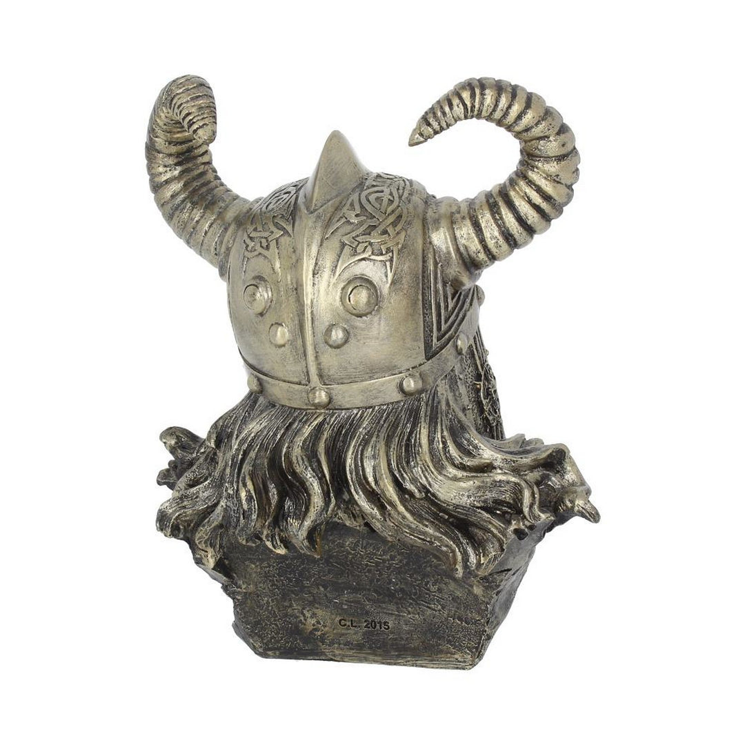 Bronze Odin Norse Viking God Bust H1969F6