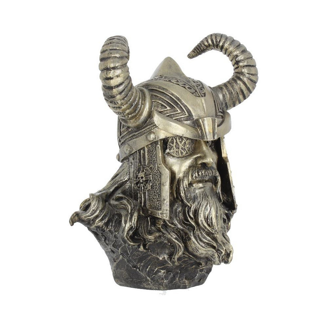 Bronze Odin Norse Viking God Bust H1969F6