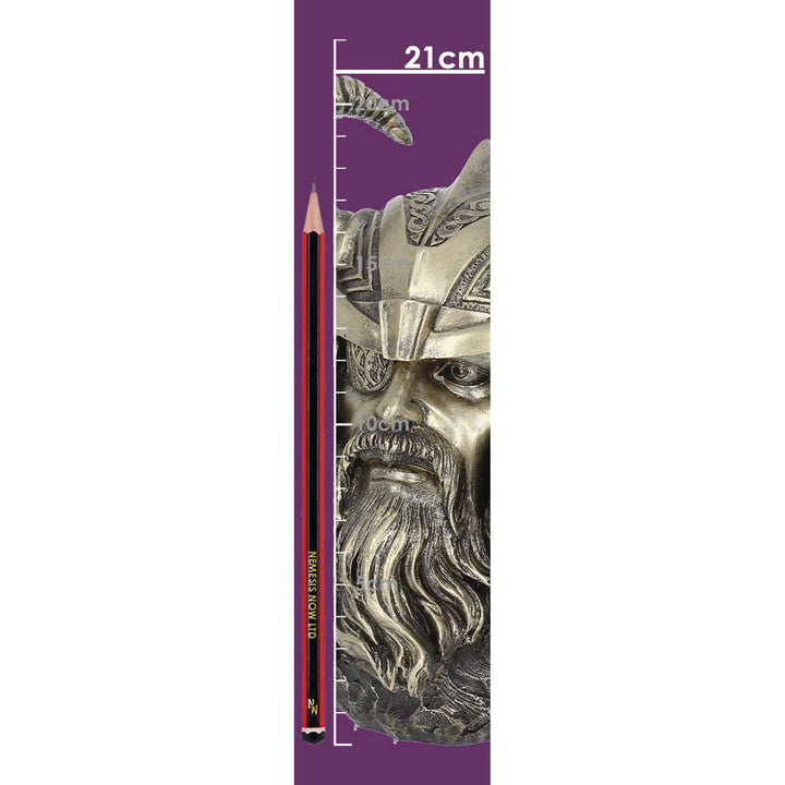 Bronze Odin Norse Viking God Bust H1969F6