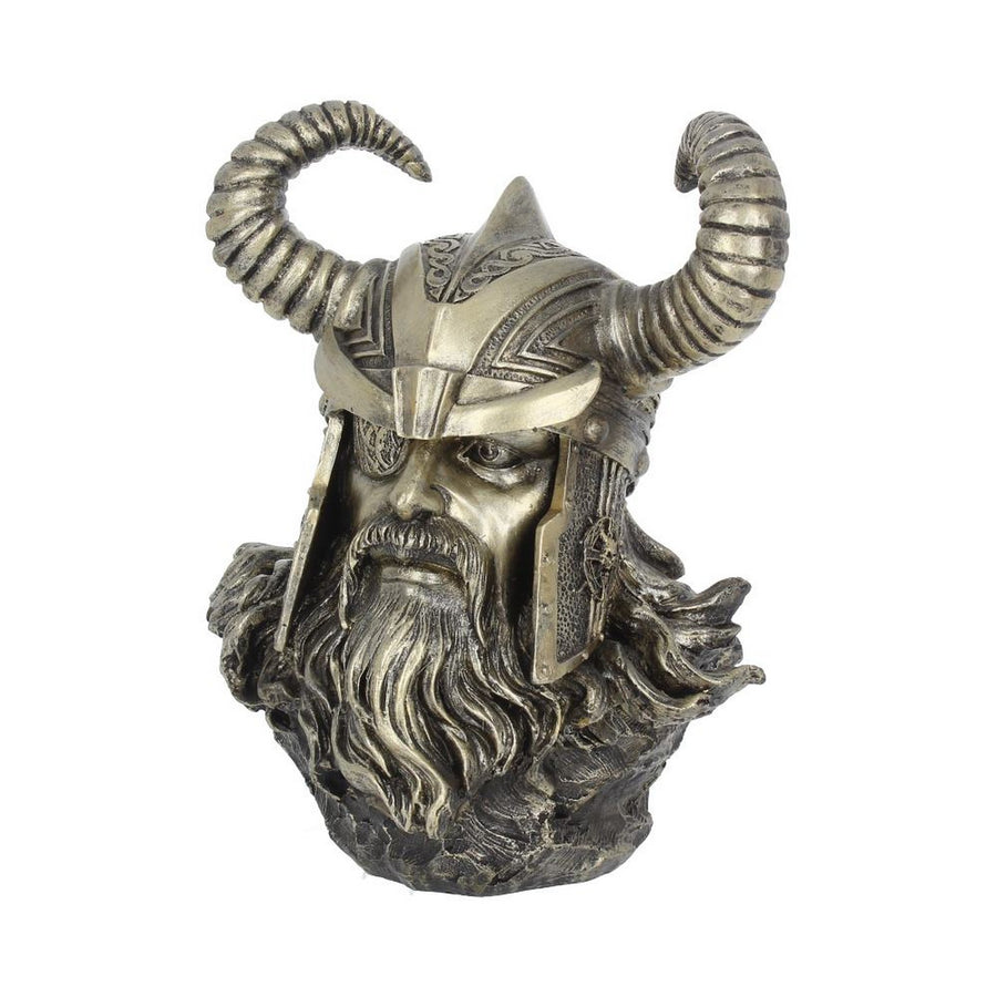 Bronze Odin Norse Viking God Bust H1969F6