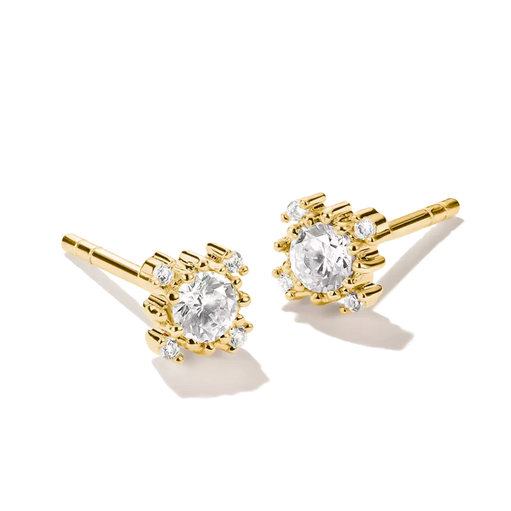 Thomas Sabo 18k Gold Plated Classic Zirconia Earstuds H2311-M01-14