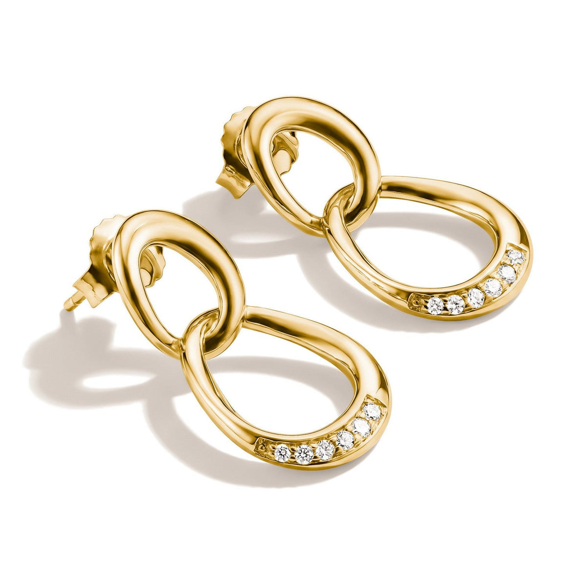 Thomas Sabo 18k Gold Plated Together Earring H2350-M01-14