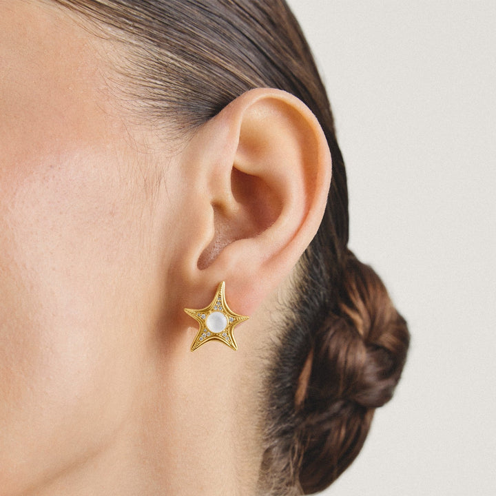 Thomas Sabo 18k Gold Plated Fluid Elegance Earstuds H2351-M01-14