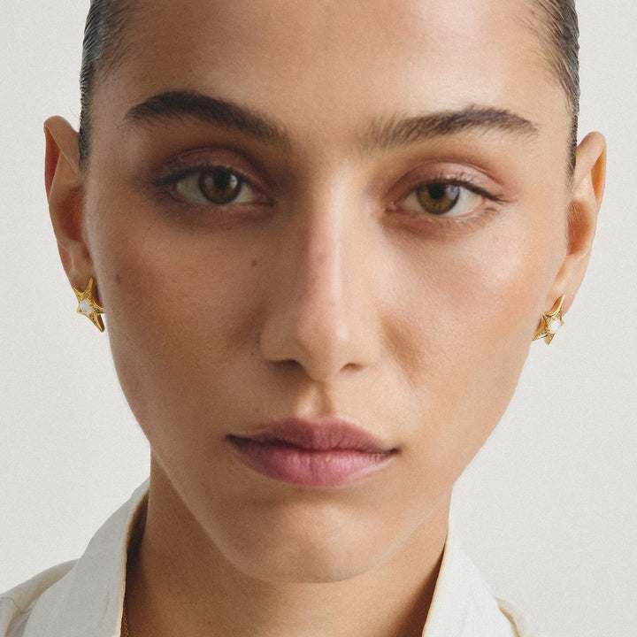 Thomas Sabo 18k Gold Plated Fluid Elegance Earstuds H2351-M01-14