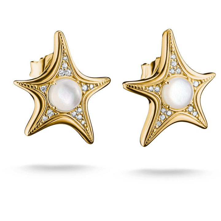 Thomas Sabo 18k Gold Plated Fluid Elegance Earstuds H2351-M01-14