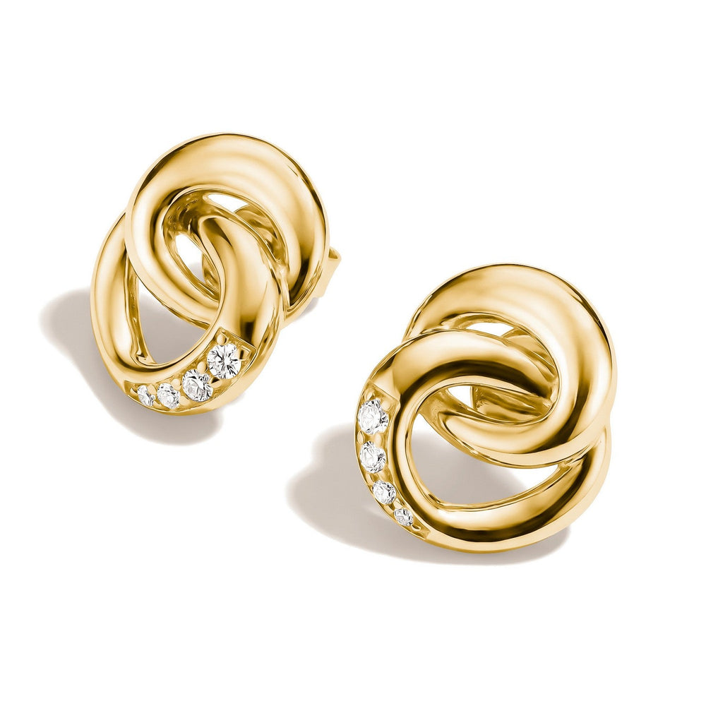 Thomas Sabo 18k Gold Plated Together Earstuds H2352-M01-14