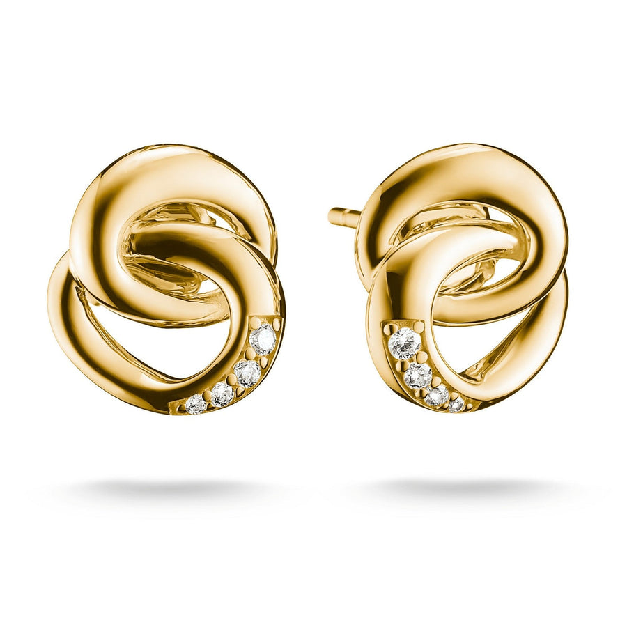 Thomas Sabo 18k Gold Plated Together Earstuds H2352-M01-14