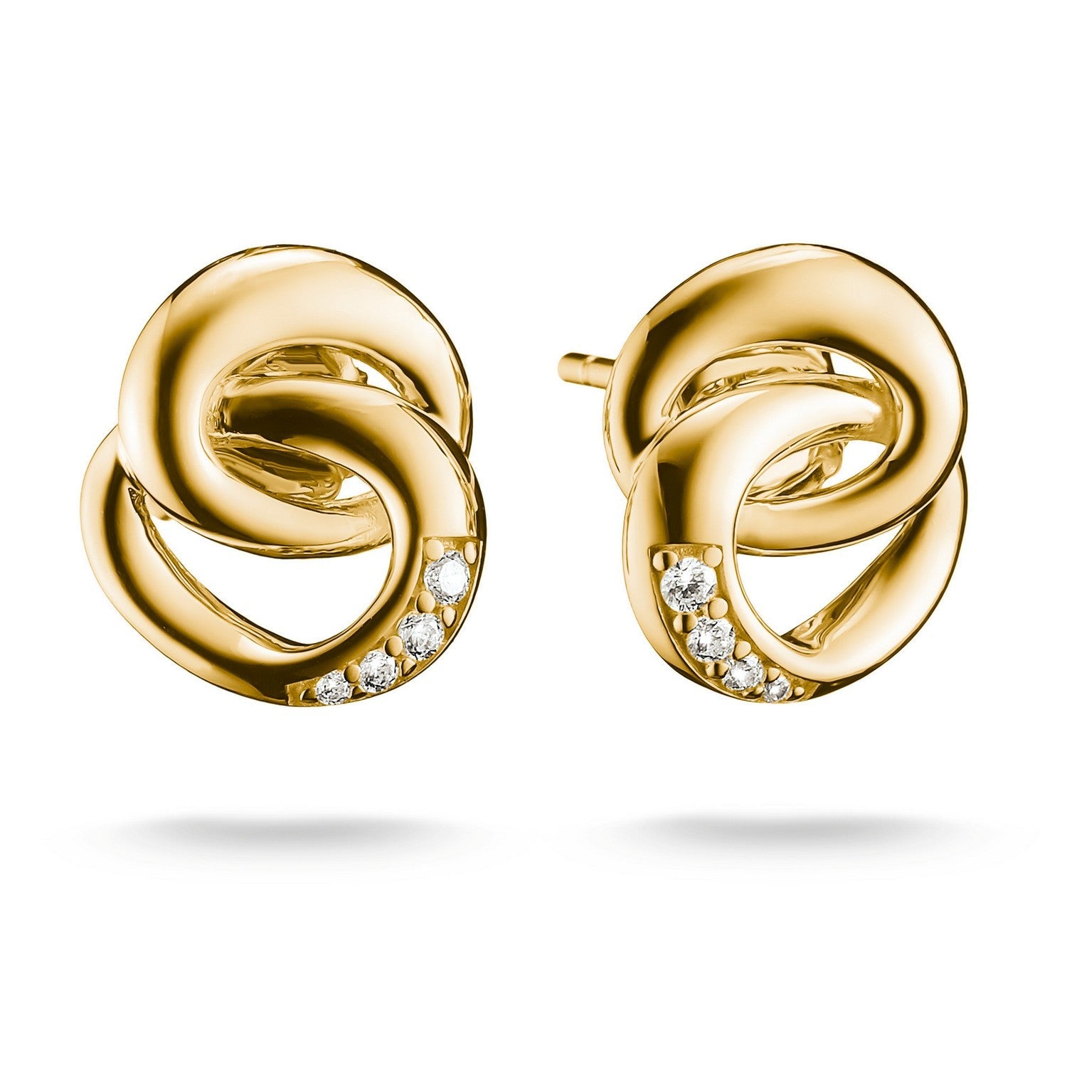 Thomas Sabo 18k Gold Plated Together Earstuds H2352-M01-14