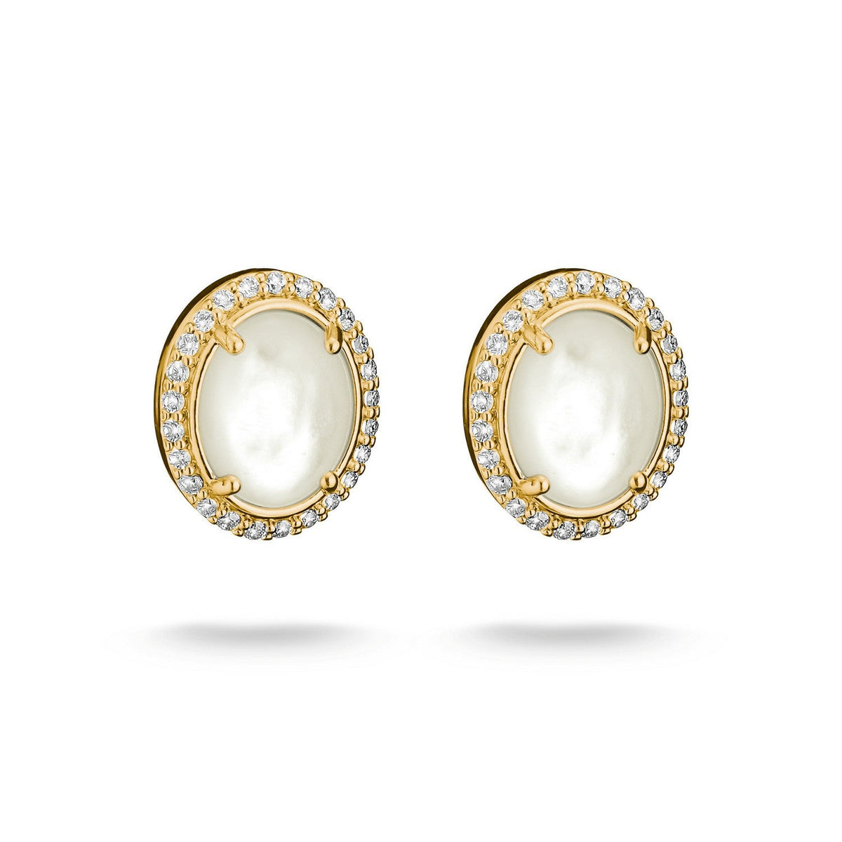Thomas Sabo 18k Gold Plated Fluid Elegance Earstuds H2354-M01-14