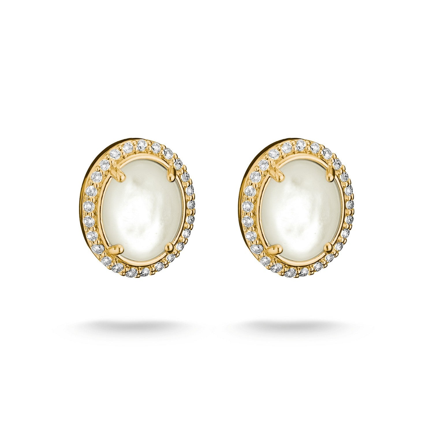 Thomas Sabo 18k Gold Plated Fluid Elegance Earstuds H2354-M01-14