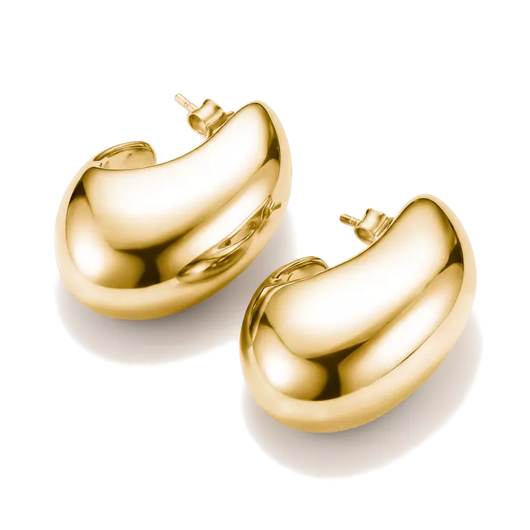 Thomas Sabo 18k Gold Plated Classic Chunky Earrings H2364-M01-39
