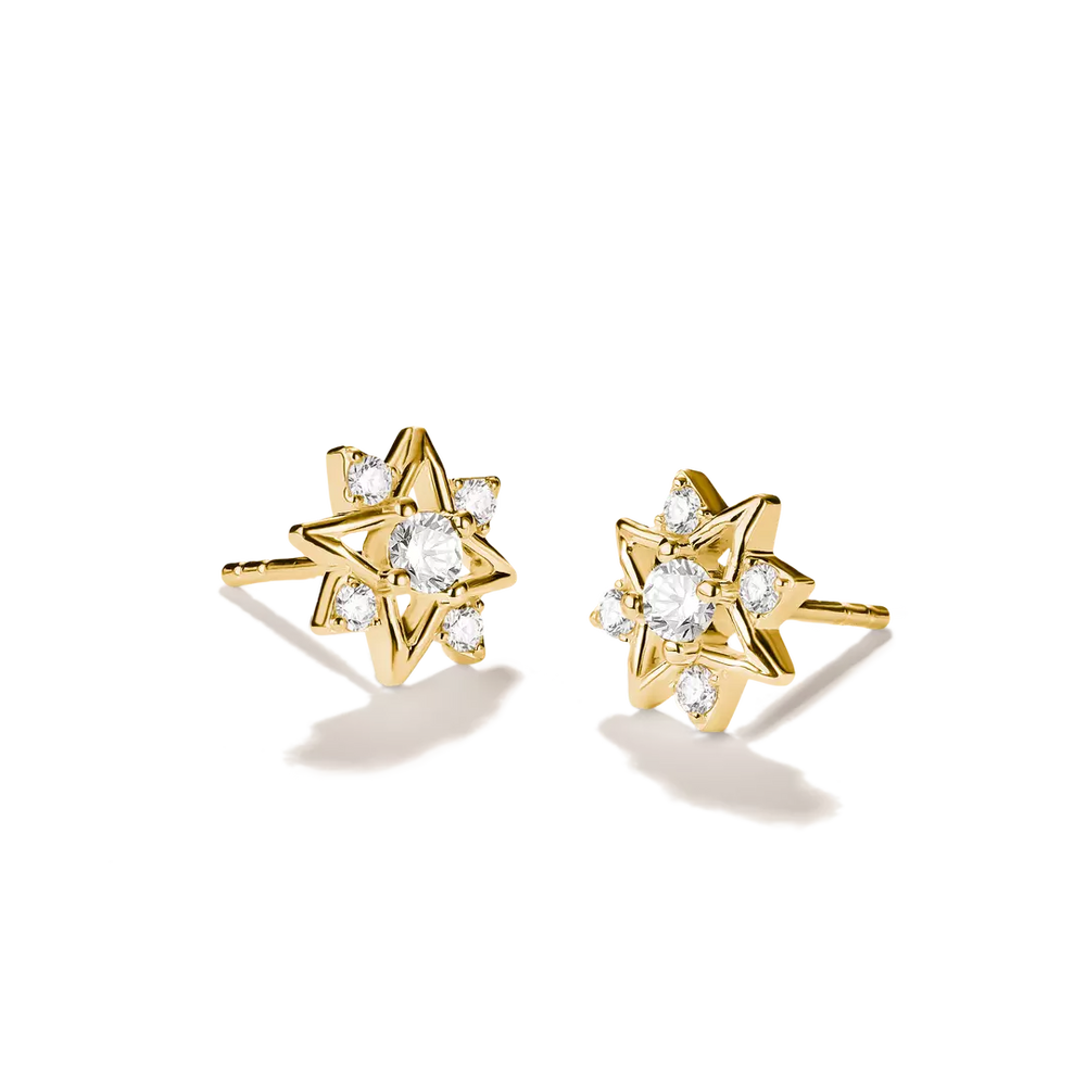 Thomas Sabo Midnight Sky 18ct Gold Plated Ear Studs H2380-M01-14