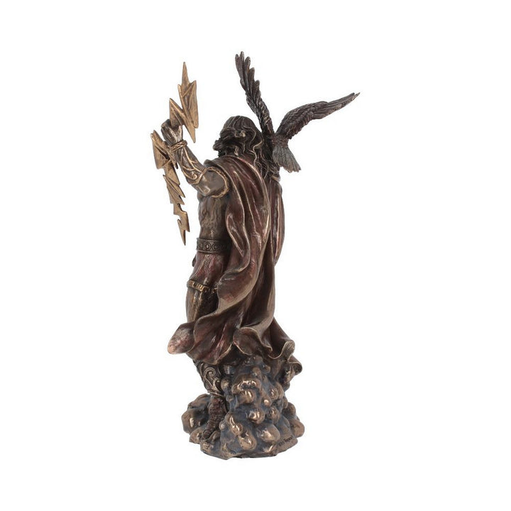 Bronzed Zeus King Of The Greek Gods 30cm H2427G6