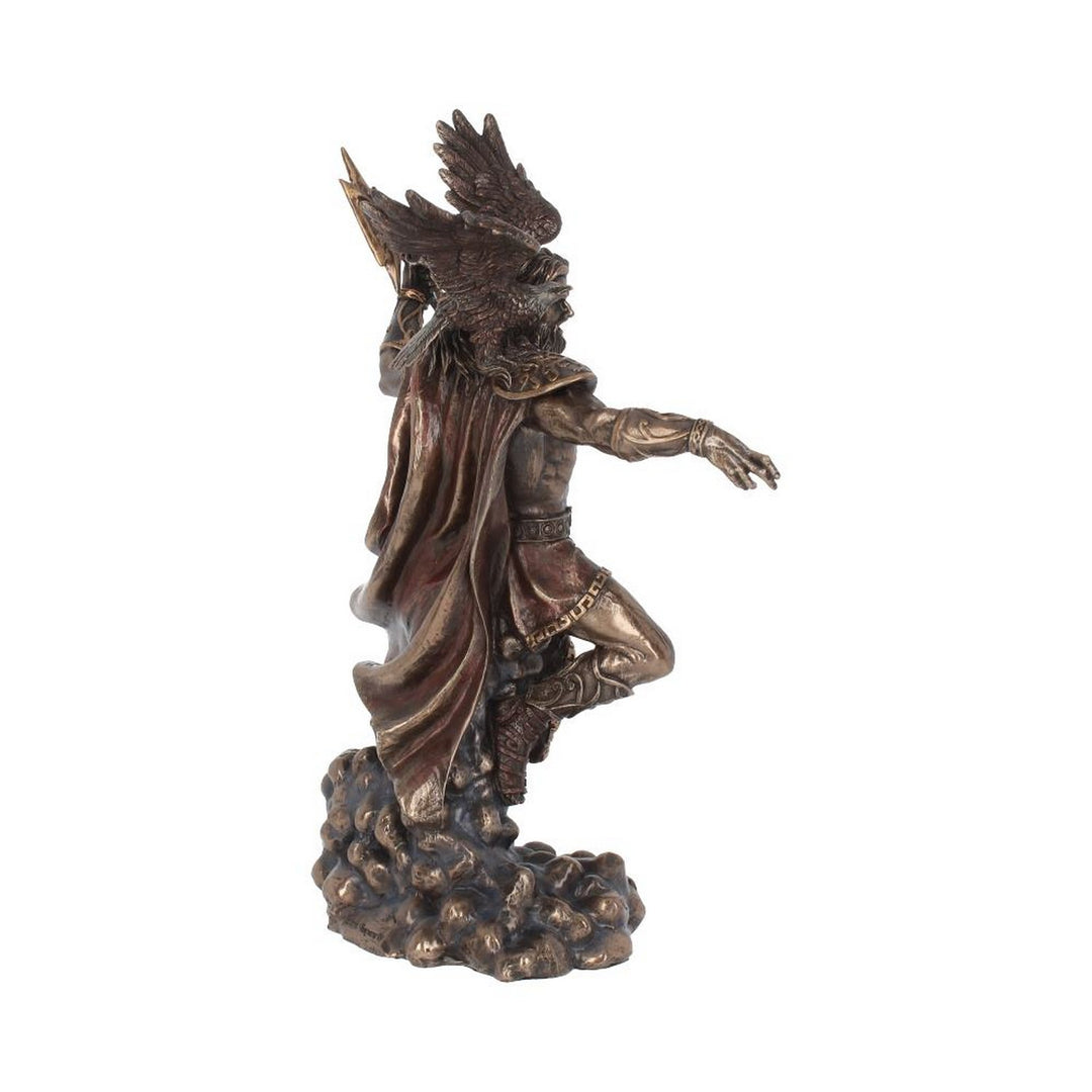 Bronzed Zeus King Of The Greek Gods 30cm H2427G6