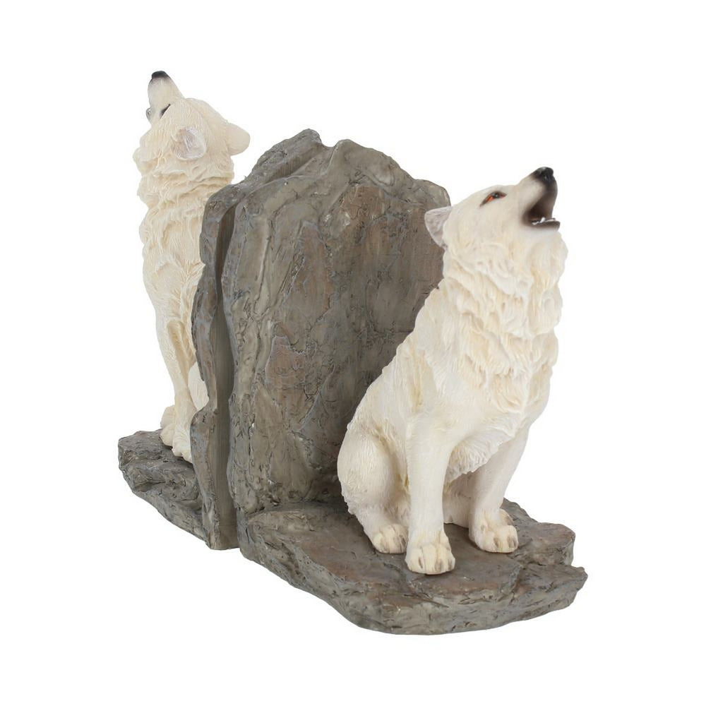 Wardens of the North White Wolf Bookends H2522G6