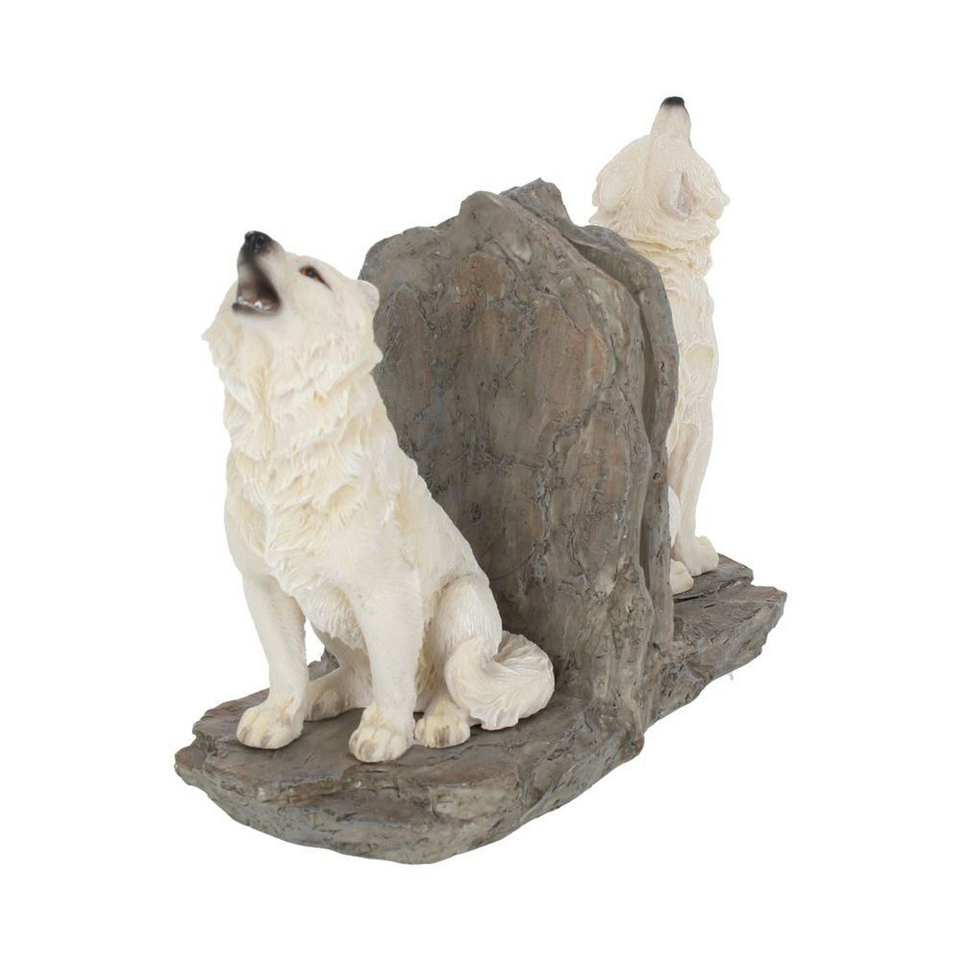 Wardens of the North White Wolf Bookends H2522G6