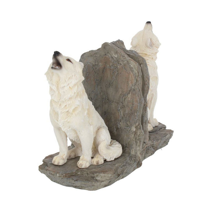 Wardens of the North White Wolf Bookends H2522G6