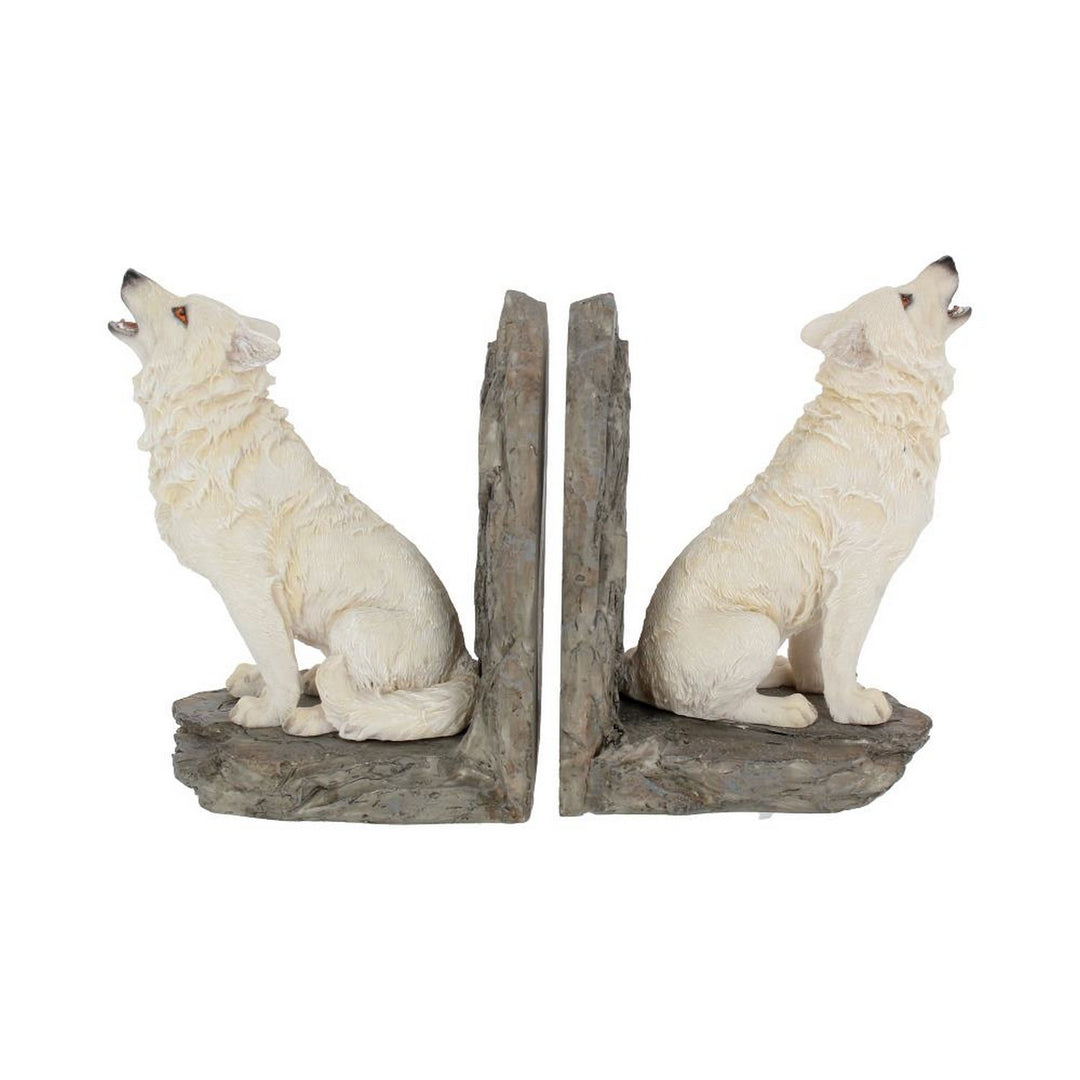 Wardens of the North White Wolf Bookends H2522G6