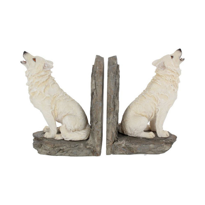 Wardens of the North White Wolf Bookends H2522G6