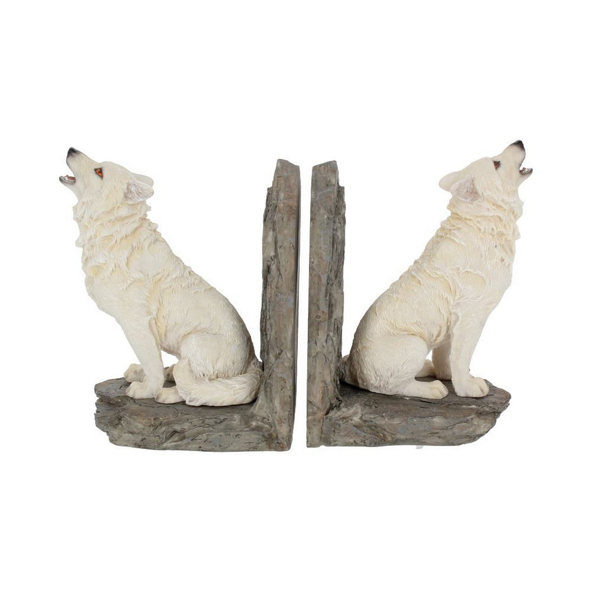 Wardens of the North White Wolf Bookends H2522G6
