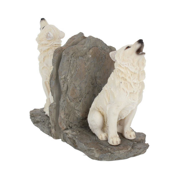 Wardens of the North White Wolf Bookends H2522G6