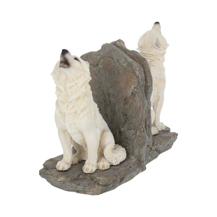 Wardens of the North White Wolf Bookends H2522G6